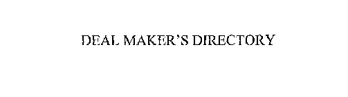 DEAL MAKER'S DIRECTORY
