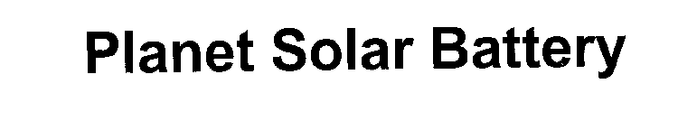 PLANET SOLAR BATTERY