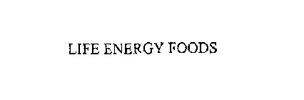 LIFE ENERGY FOODS