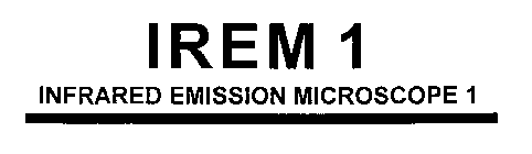 IREM 1 INFRARED EMISSION MICROSCOPE 1