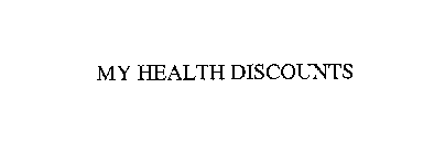 MY HEALTH DISCOUNTS