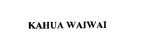 KAHUA WAIWAI