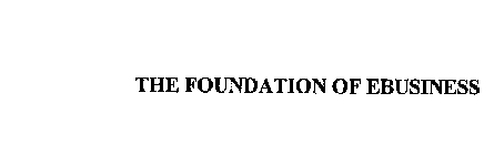 THE FOUNDATION OF EBUSINESS