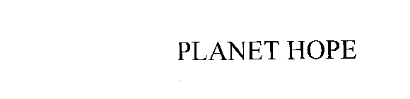 PLANET HOPE