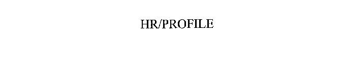 HR/PROFILE