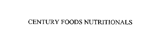 CENTURY FOODS NUTRITIONALS