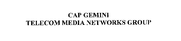 CAP GEMINI TELECOM MEDIA NETWORKS GROUP