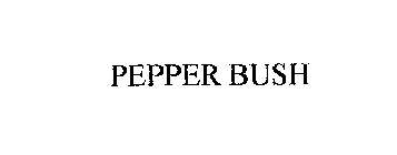 PEPPER BUSH