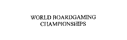 WORLD BOARDGAMING CHAMPIONSHIPS