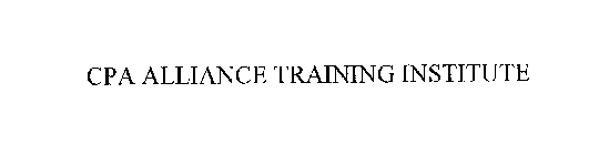 CPA ALLIANCE TRAINING INSTITUTE