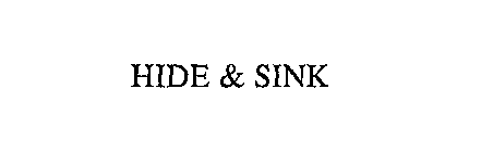HIDE & SINK