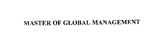 MASTER OF GLOBAL MANAGEMENT