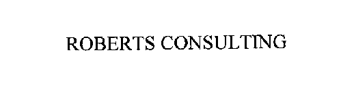 ROBERTS CONSULTING