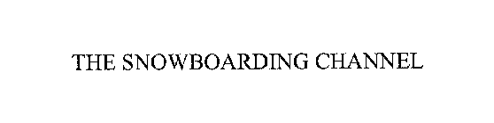 THE SNOWBOARDING CHANNEL