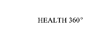 HEALTH 360 °