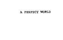 A PERFECT WORLD
