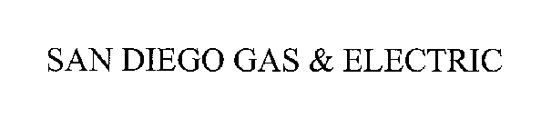 SAN DIEGO GAS & ELECTRIC