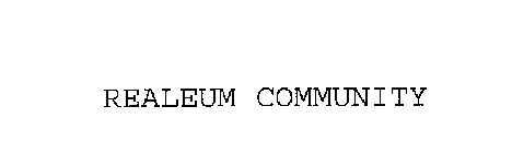 REALEUM COMMUNITY