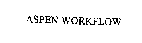 ASPEN WORKFLOW