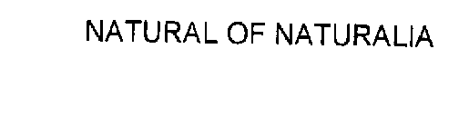 NATURAL OF NATURALIA