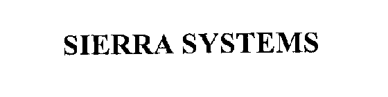 SIERRA SYSTEMS