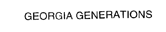 GEORGIA GENERATIONS