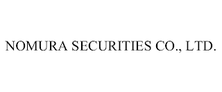 NOMURA SECURITIES CO., LTD.