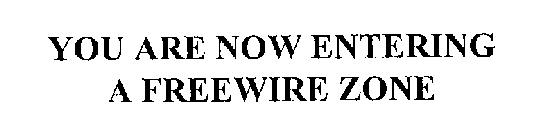 YOU ARE NOW ENTERING A FREEWIRE ZONE