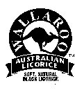 WALLAROO AUSTRALIAN LICORICE SOFT NATURAL BLACK LICORACE