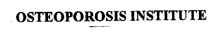 OSTEOPOROSIS INSTITUTE