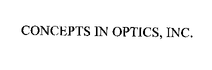 CONCEPTS IN OPTICS, INC.