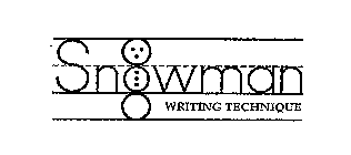 SNOWMAN WRITING TECHNIQUE