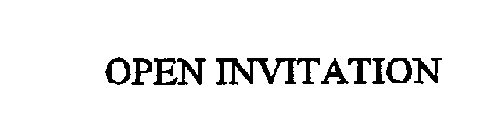 OPEN INVITATION