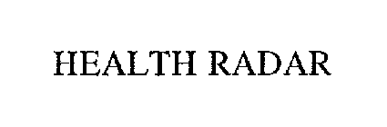 HEALTH RADAR