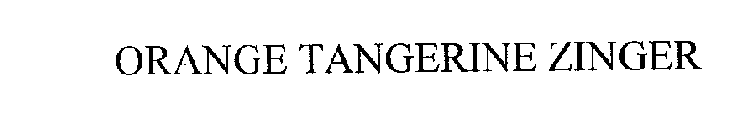 ORANGE TANGERINE ZINGER