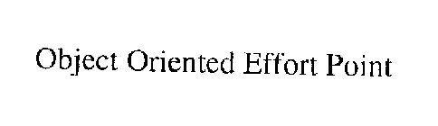 OBJECT ORIENTED EFFORT POINT