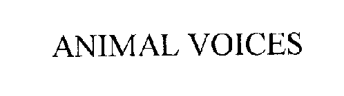 ANIMAL VOICES