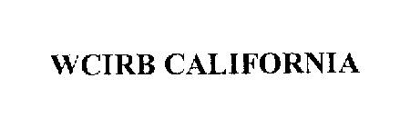 WCIRB CALIFORNIA