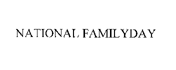 NATIONAL FAMILYDAY