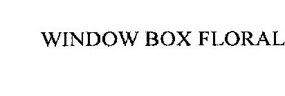 WINDOW BOX FLORAL