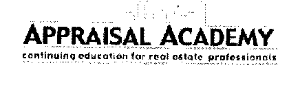 APPRAISAL ACADEMY CONTINUING EDUCATION FOR REAL ESTATE PROFESSIONALS