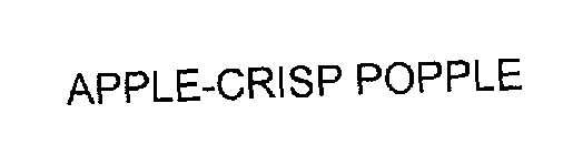APPLE-CRISP POPPLE