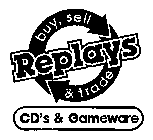 REPLAYS BUY, SELL & TRADE CD'S AND GAMEWARE