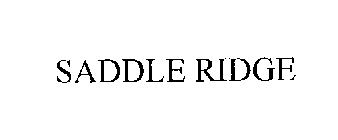 SADDLE RIDGE