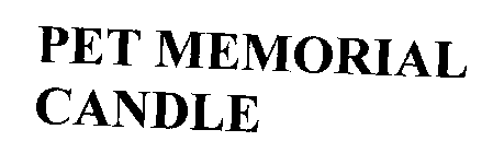 PET MEMORIAL CANDLE