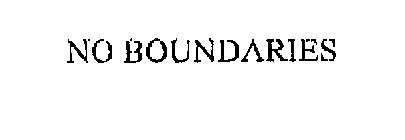 NO BOUNDARIES