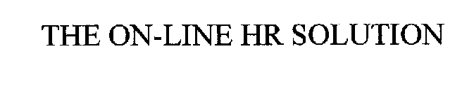 THE ON-LINE HR SOLUTION