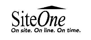 SITEONE ON SITE. ON LINE. ON TIME.