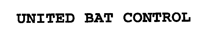 UNITED BAT CONTROL