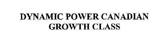 DYNAMIC POWER CANADIAN GROWTH CLASS